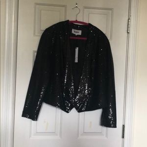 Black sequin jacket. Fully lined